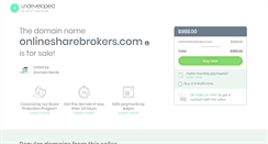 Desktop Screenshot of onlinesharebrokers.com