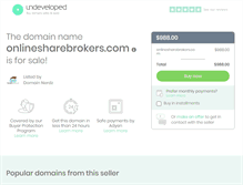 Tablet Screenshot of onlinesharebrokers.com